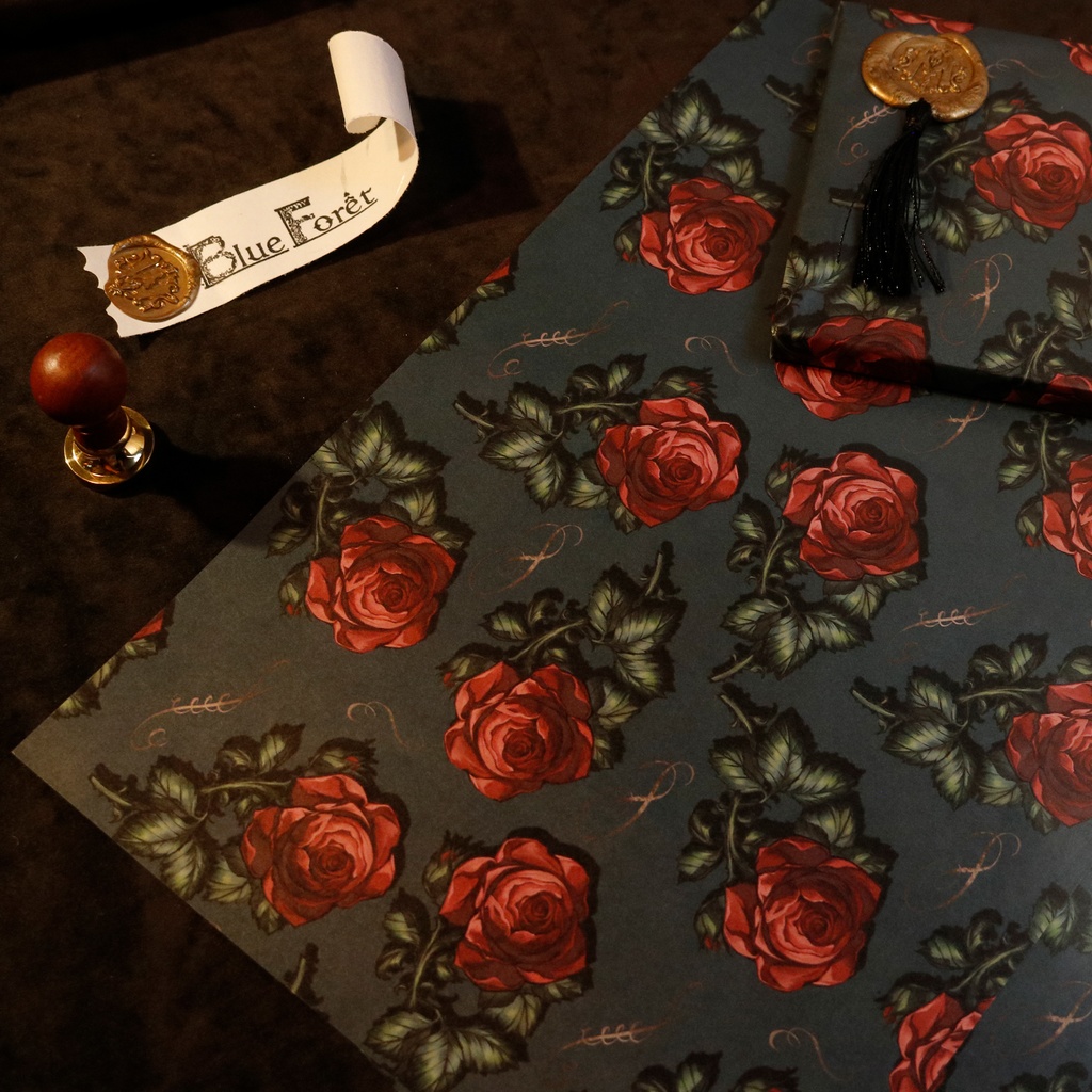 デザインペーパー-バラ-