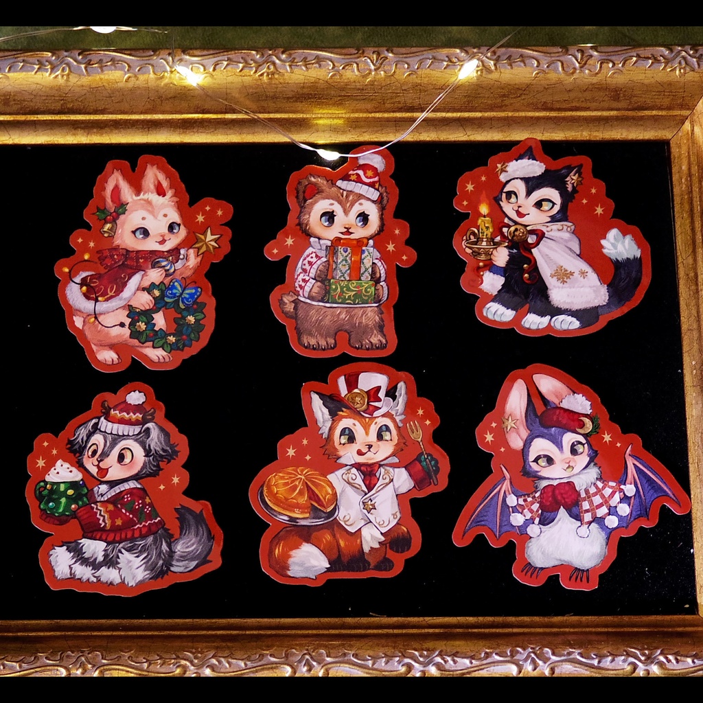【FluffyPuca】ステッカーシール ‐Christmas Puca‐