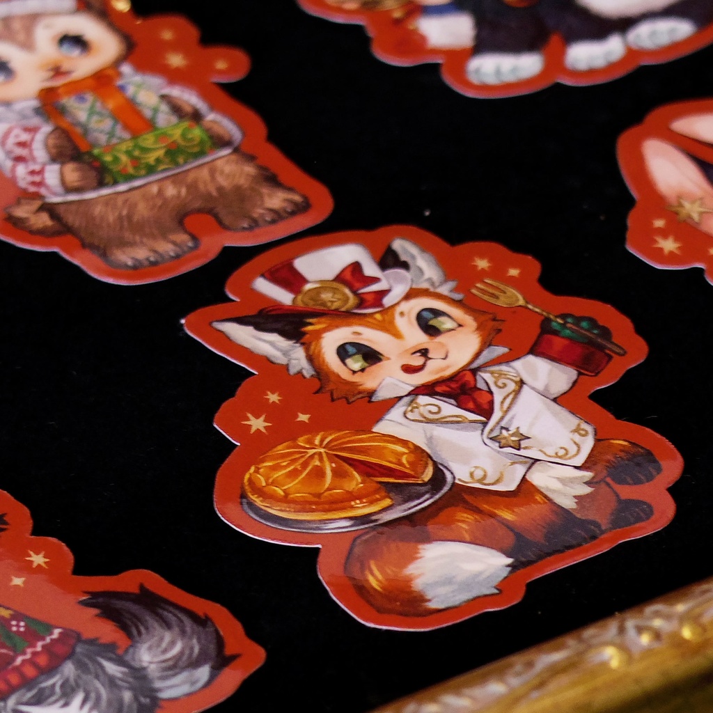 【FluffyPuca】ステッカーシール ‐Christmas Puca‐