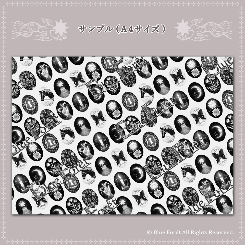 デザインペーパー-monochrome-