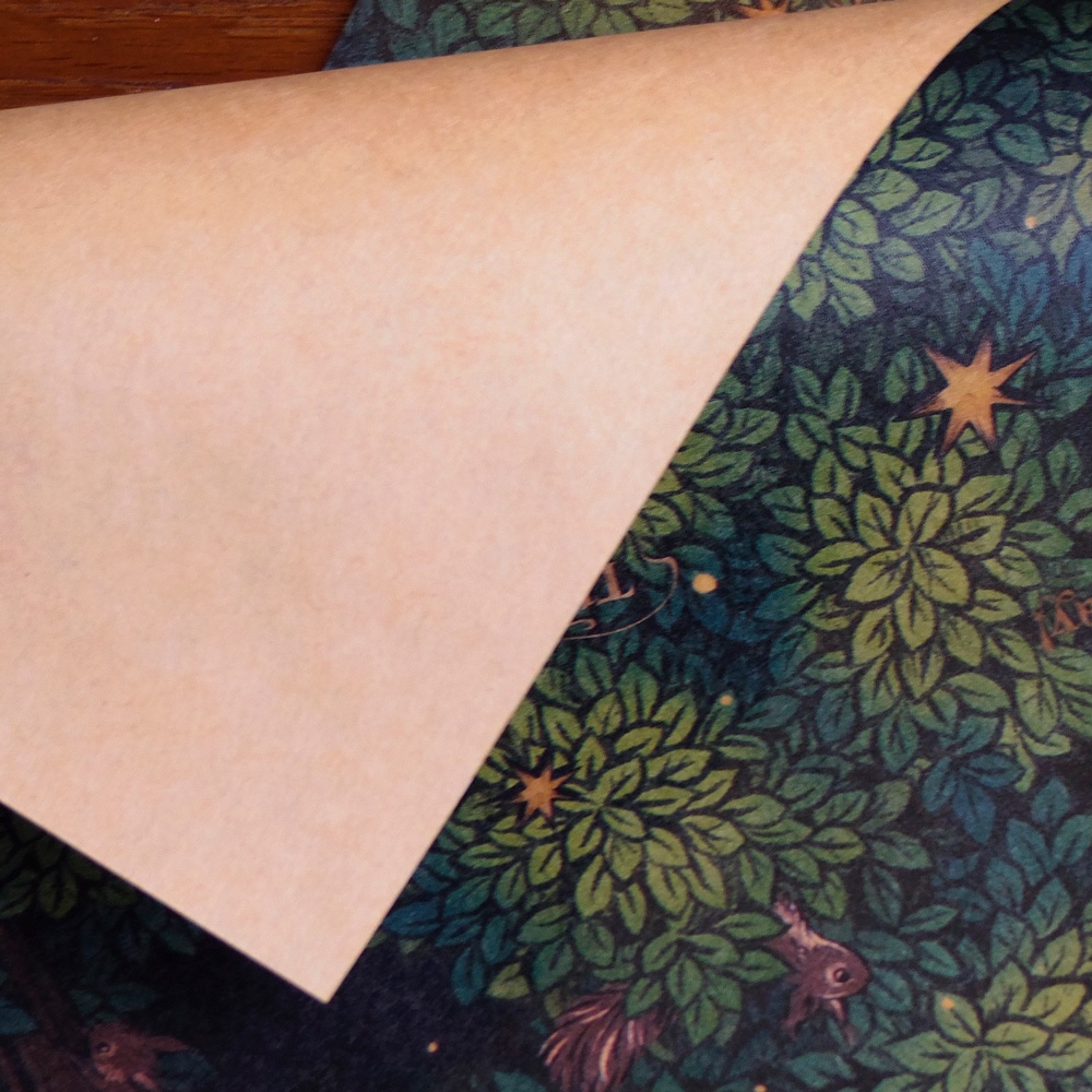 デザインペーパー-星生る木とリス-