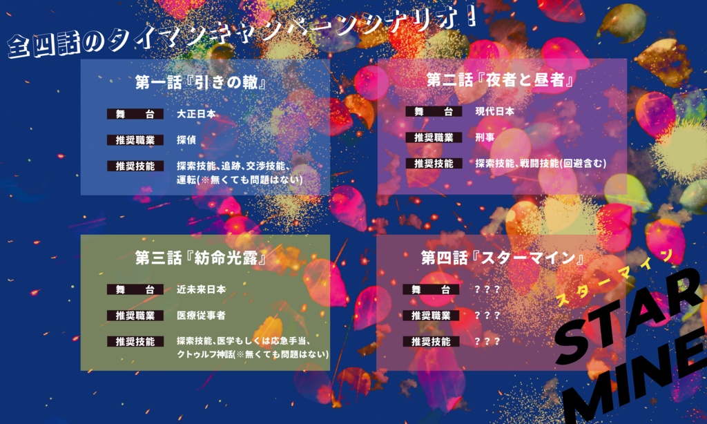 クトゥルフ神話TRPG『STAR MINE』SPLL:E199072