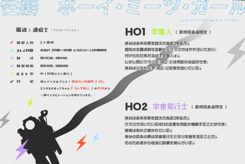 クトゥルフ神話TRPG『電波と通信士』SPLL:E195148