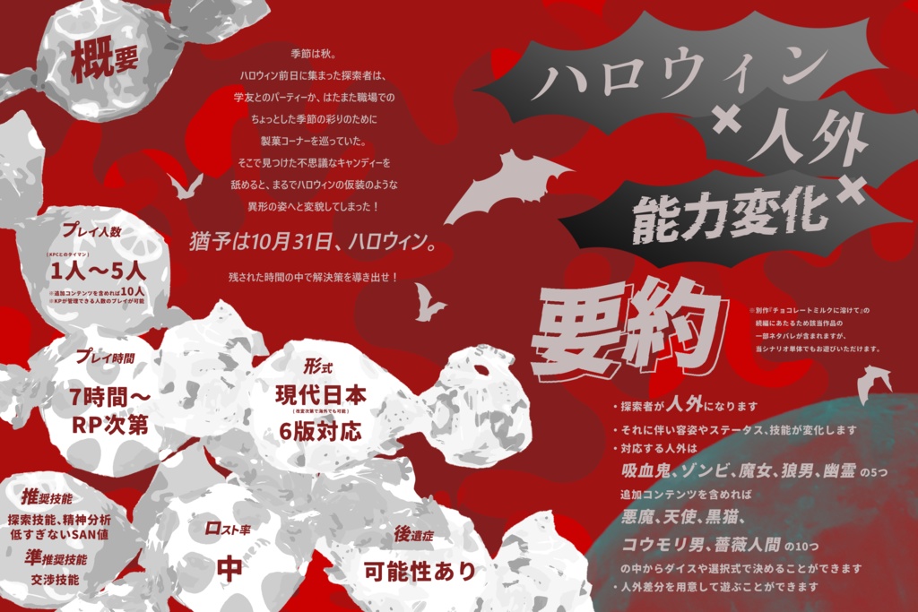 クトゥルフ神話TRPG『Pop Drop Deepers!!!!!』SPLL:E191667