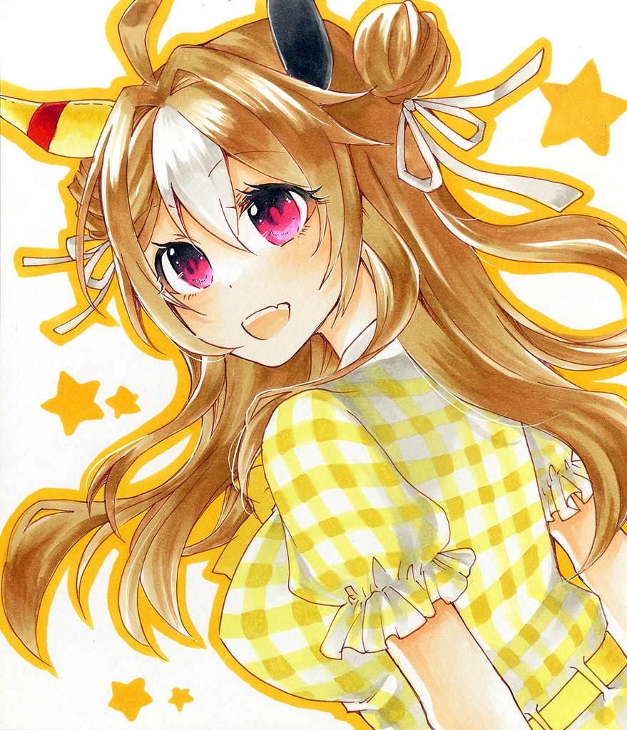 自作手描きイラスト　ウマ娘　コパノリッキー