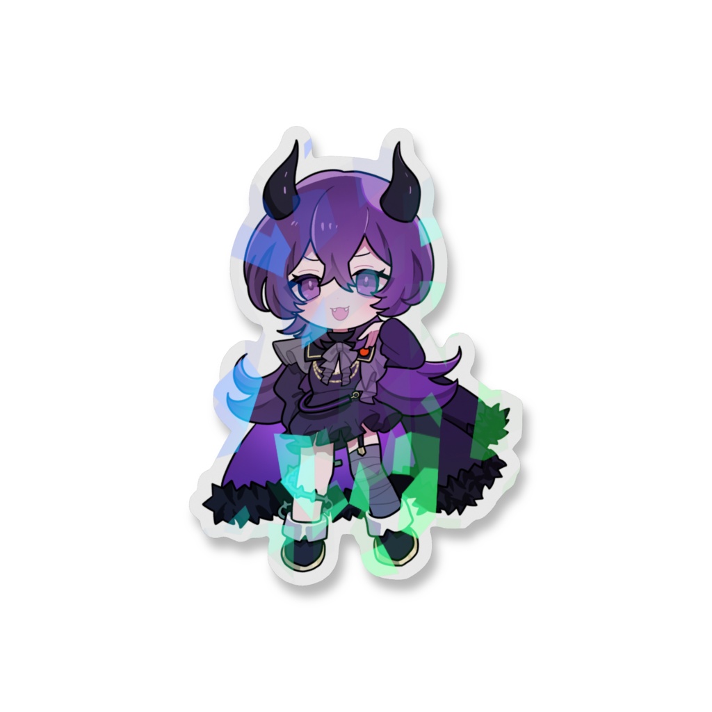 ミニ大魔王ゆゆホログラムステッカー