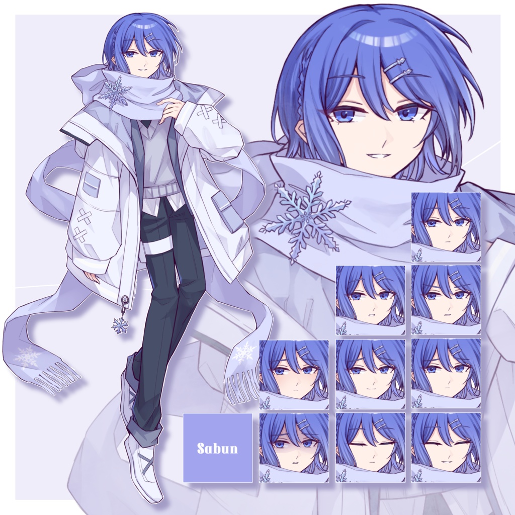 【無料あり】雪モチーフ男女【立ち絵素材_03】