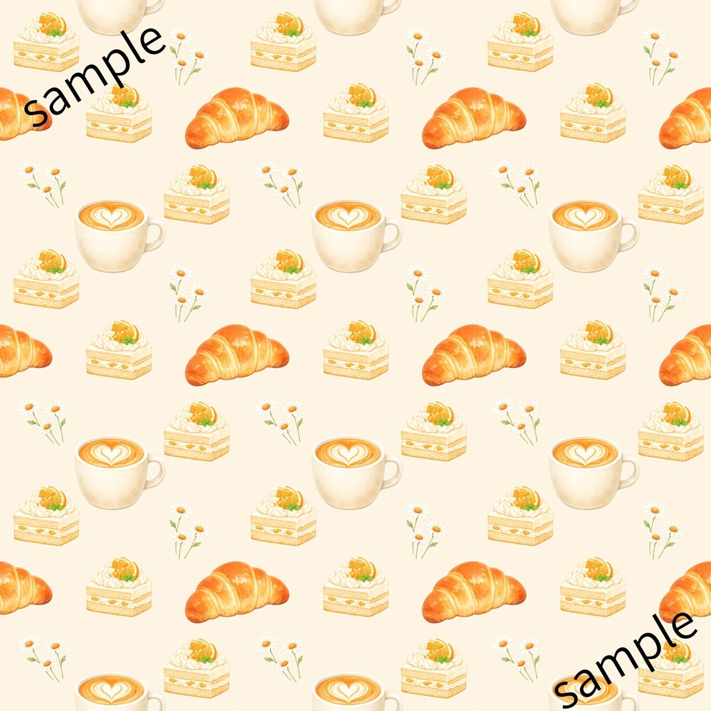 デジタルペーパー　オレンジケーキ
