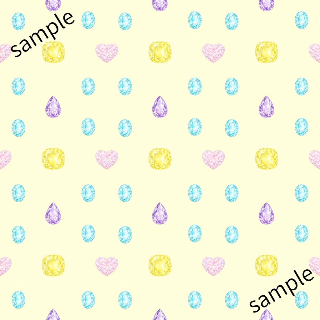 デジタルペーパー　宝石イラスト