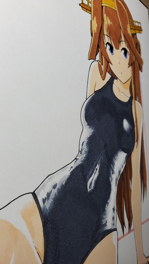 艦これ お姉ちゃん競泳水着 色紙