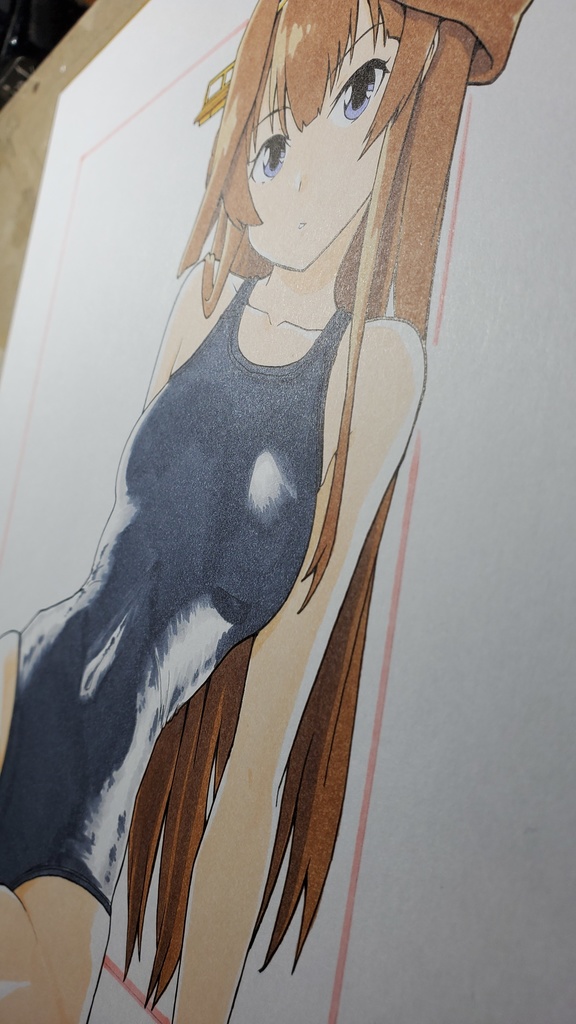 艦これ お姉ちゃん競泳水着 色紙