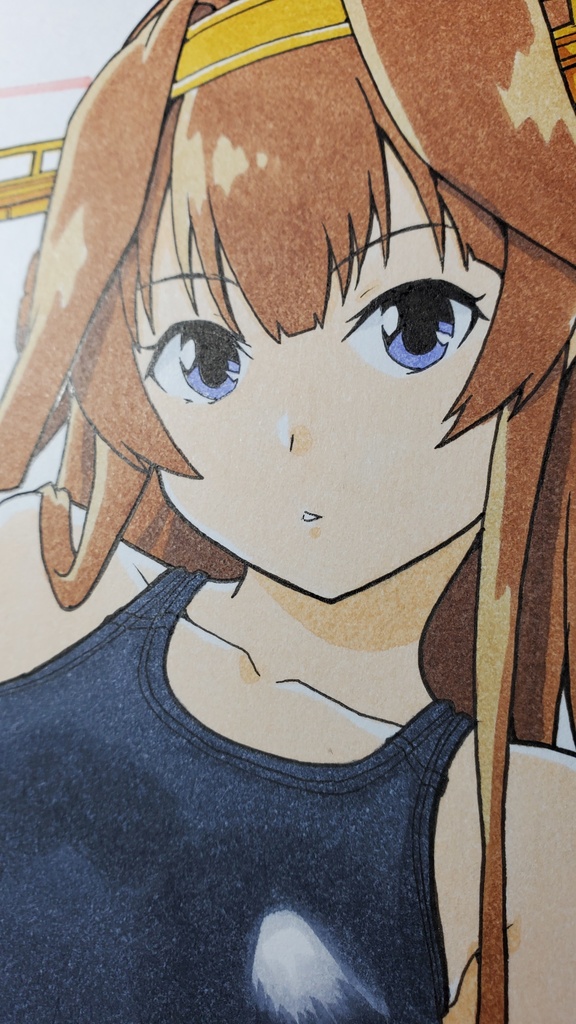 艦これ お姉ちゃん競泳水着 色紙