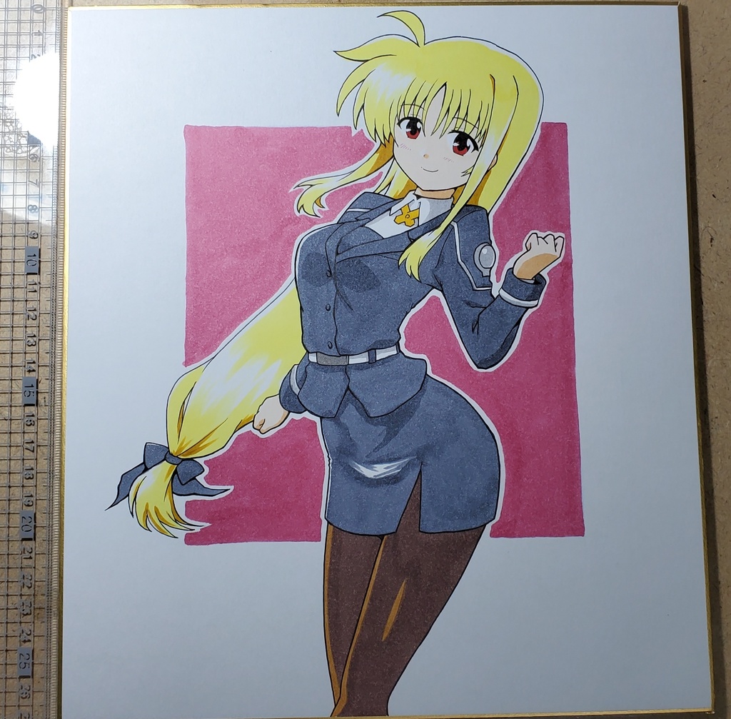 色紙　フェイト・T・ハラオウン