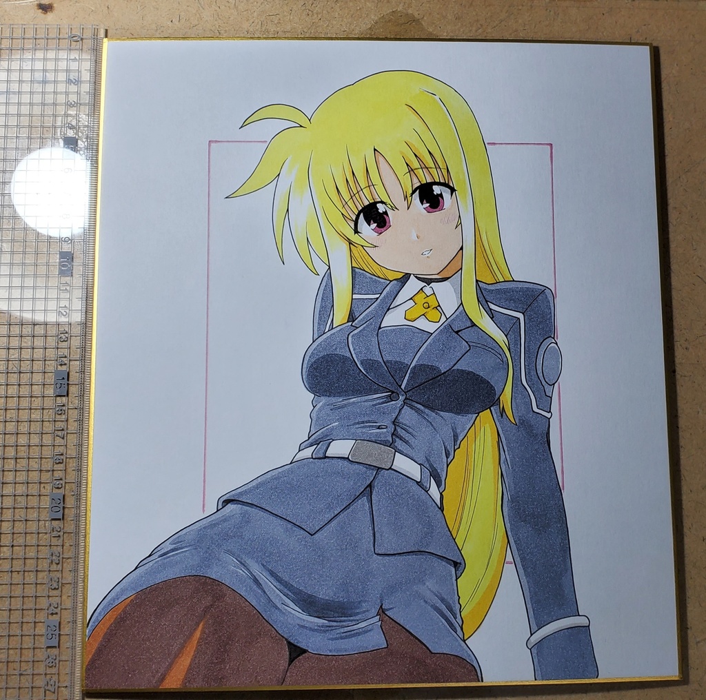 フェイト・T・ハラオウン　色紙