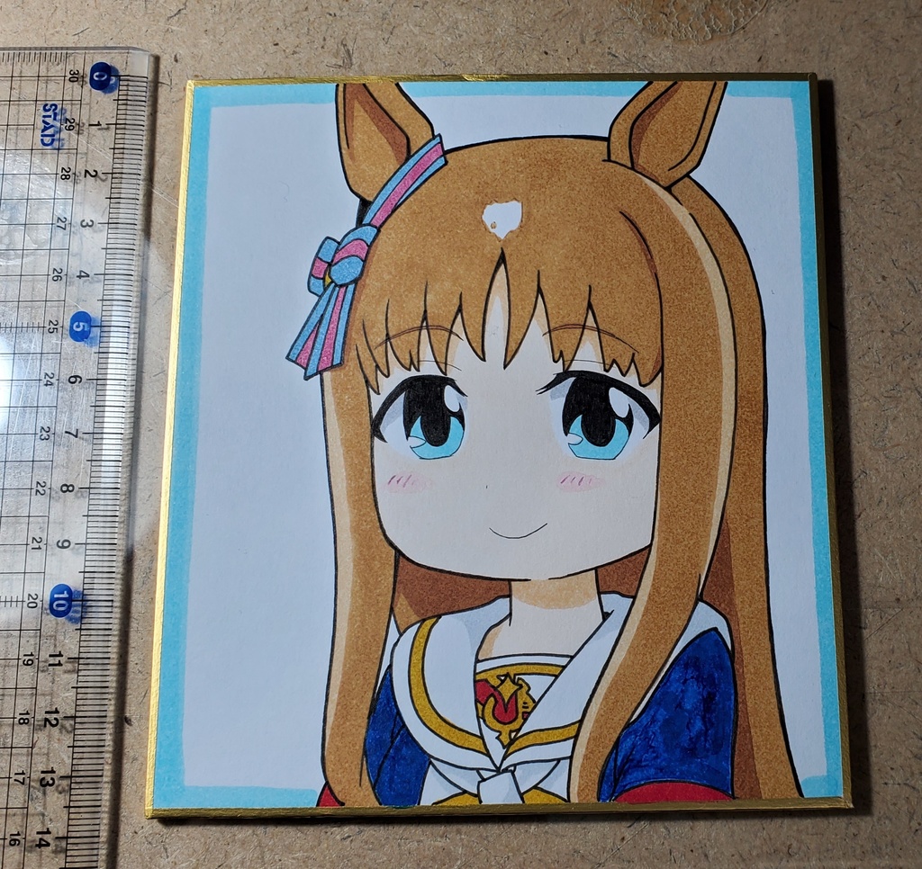 グラスさん　色紙