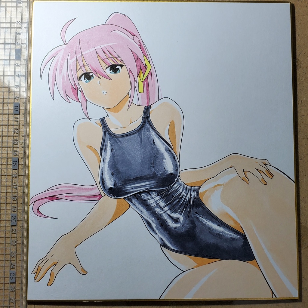シグナムさん　競泳水着 色紙