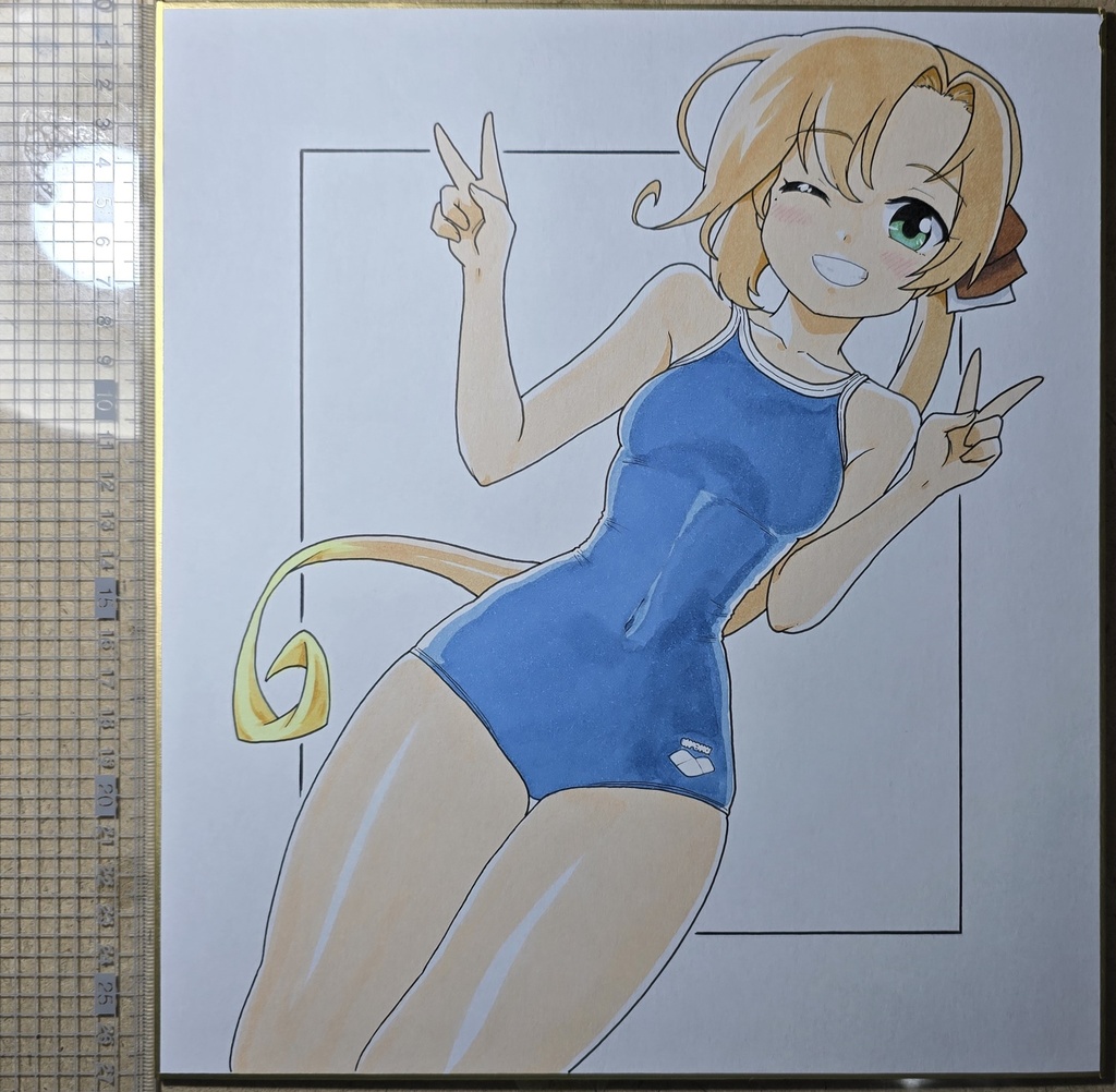 秋雲先生　競スク色紙