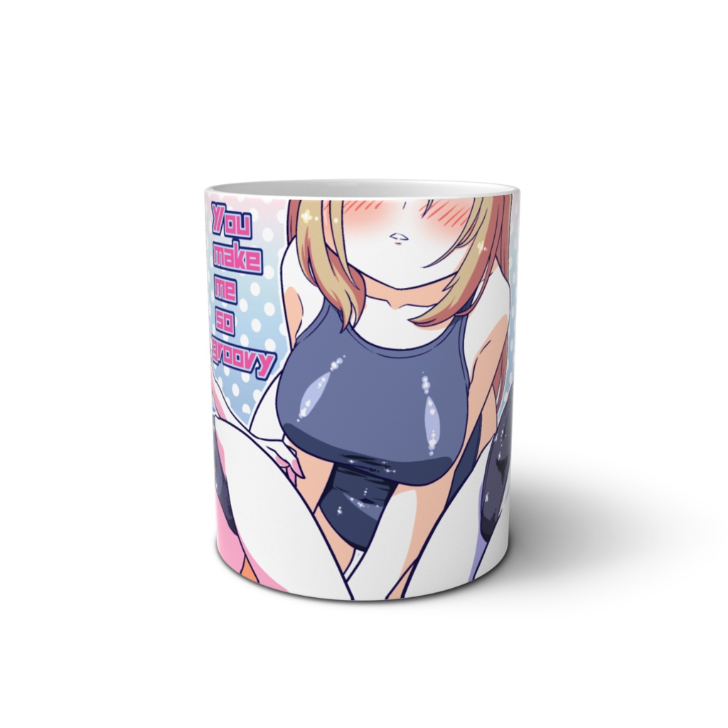 ONIGIRI 競泳水着マグカップ「うまくゆくさ明日」