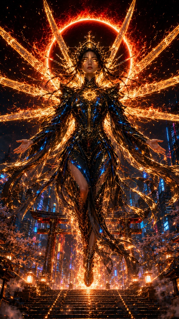 AMATERASU.exe Wallpaper Pack Vol.1|天照大御神スマホ壁紙
