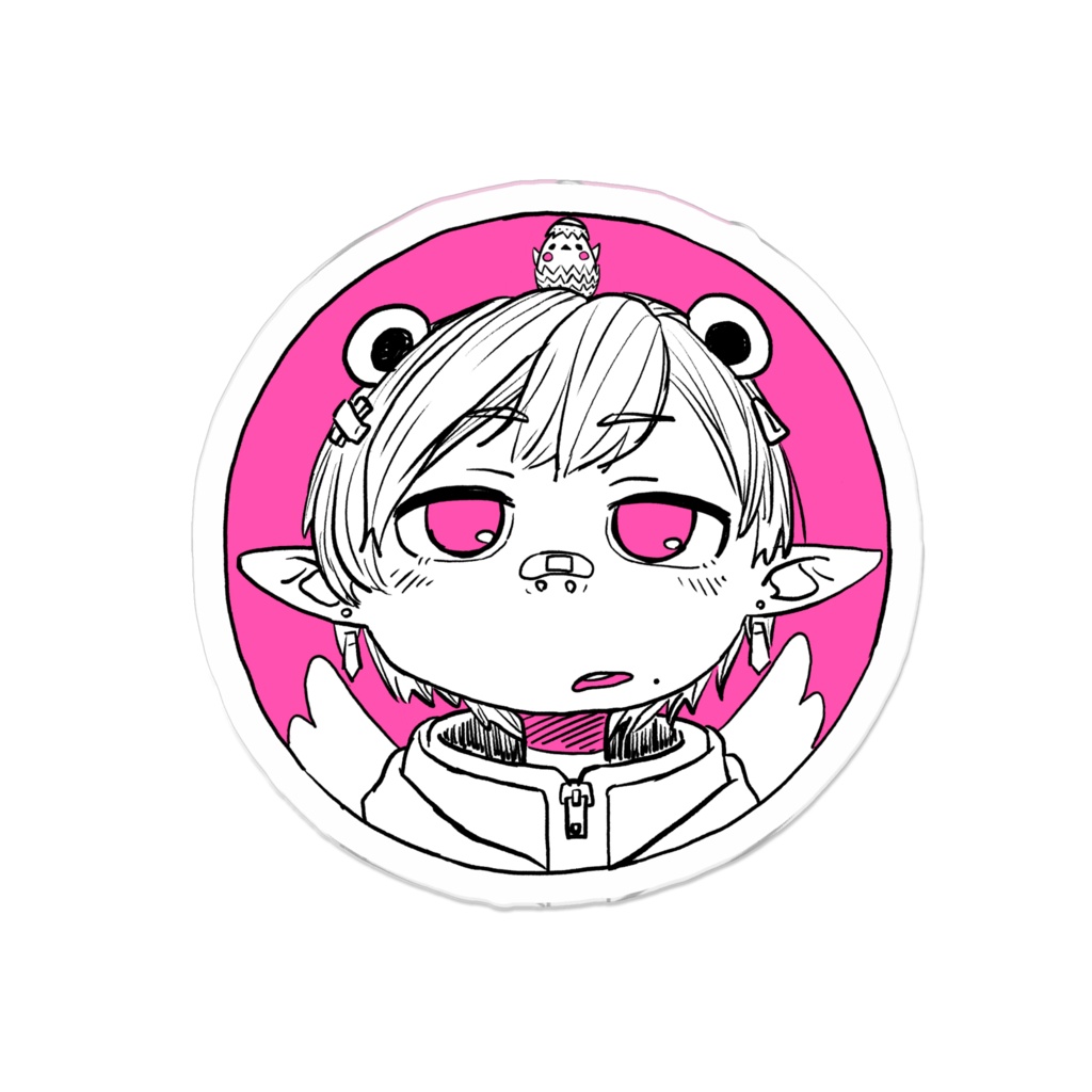 まりんちゃんアイコンアクリルバッジ