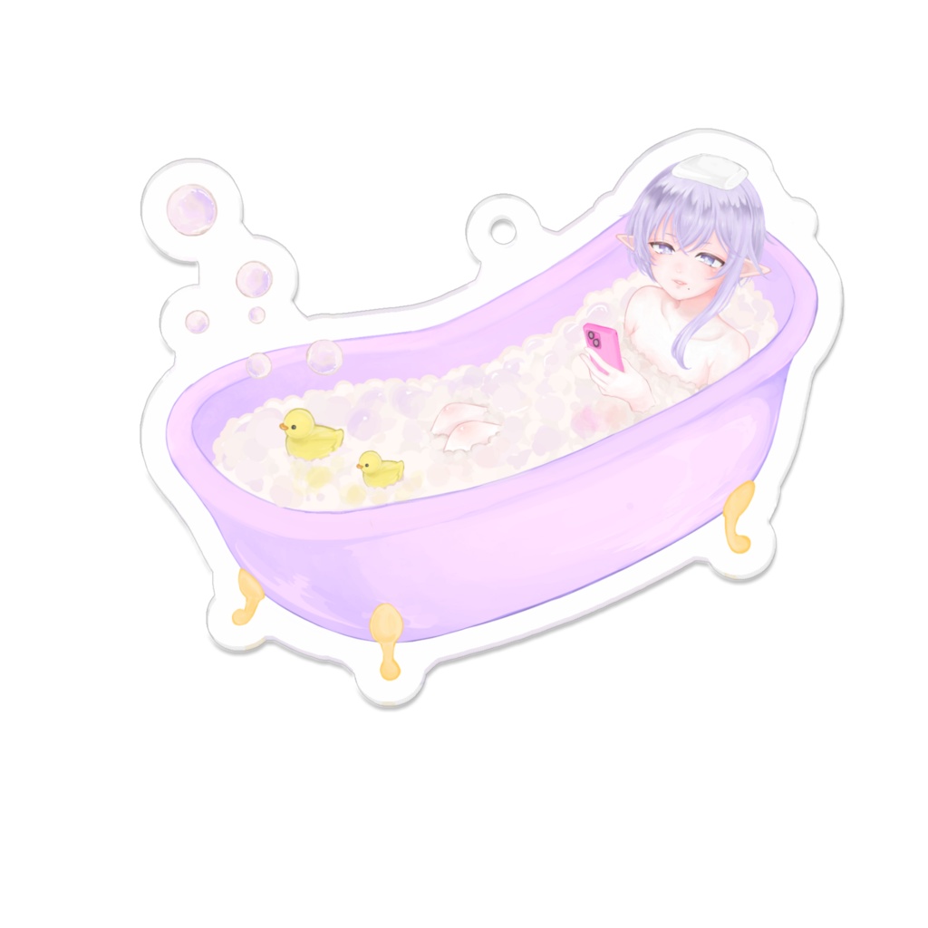 逆風呂難民まりんちゃんアクキー