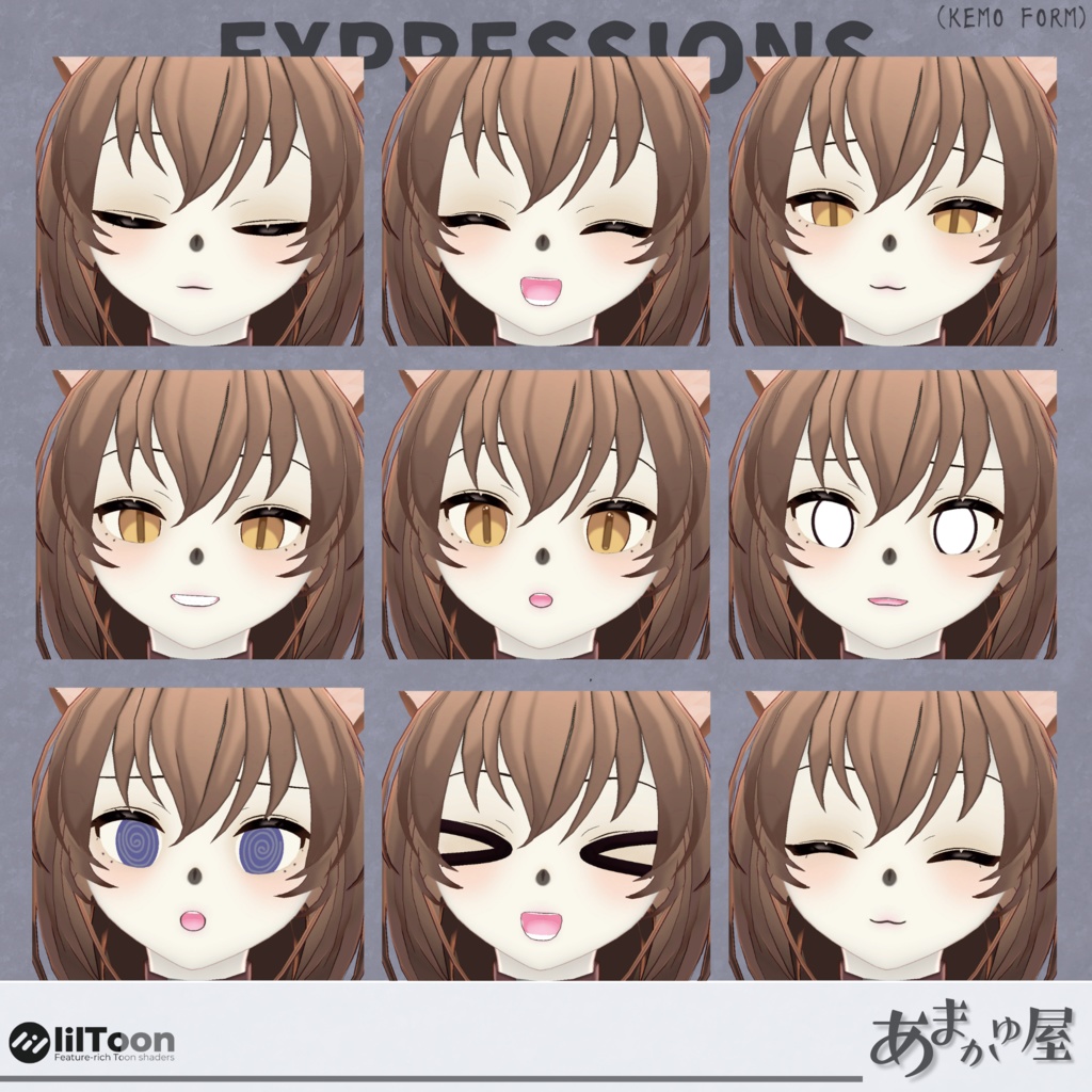 「狐璃」オリジナル3Dモデル