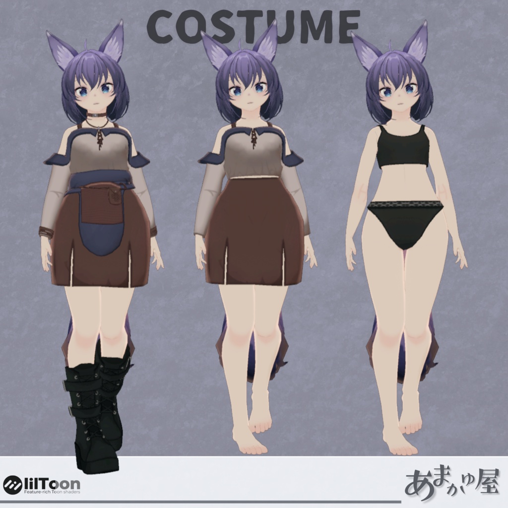 「狐璃」オリジナル3Dモデル