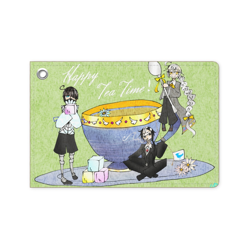 紅茶組パスケース(レモンティー)