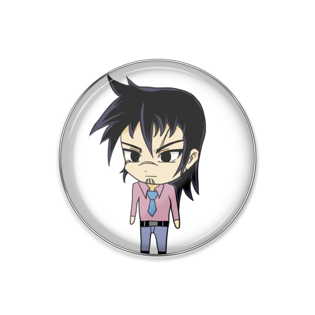 25mmピンバッジ 隼人(司令)