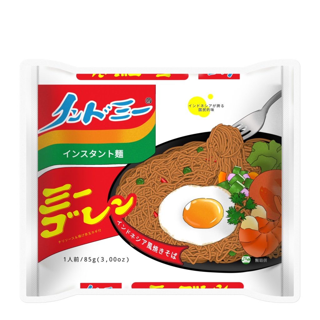 INDOMIE ステッカー