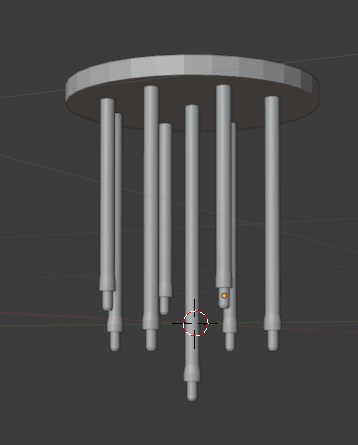 Smol Beans Optimized Hanging Chandelier's 3 variations