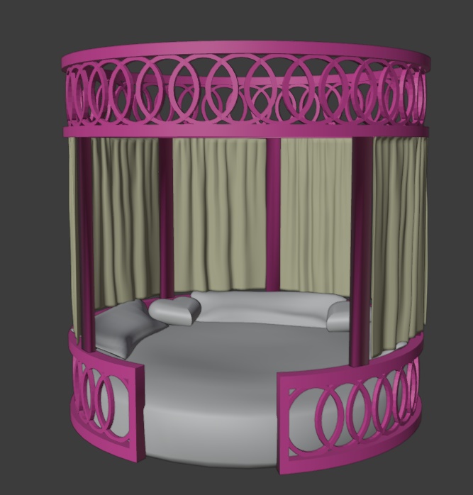 Fancy Circle Bed