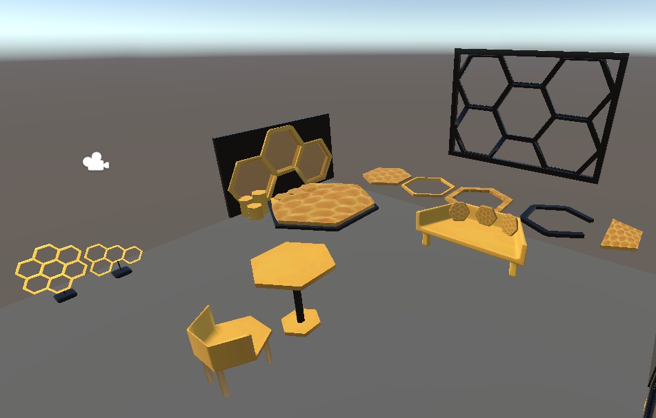 Honey comb furniture set