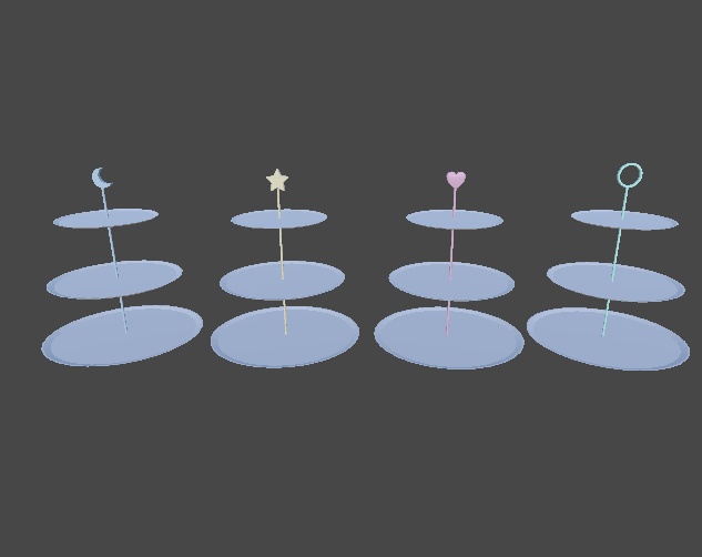 Pastel Sweet stands 4 styles