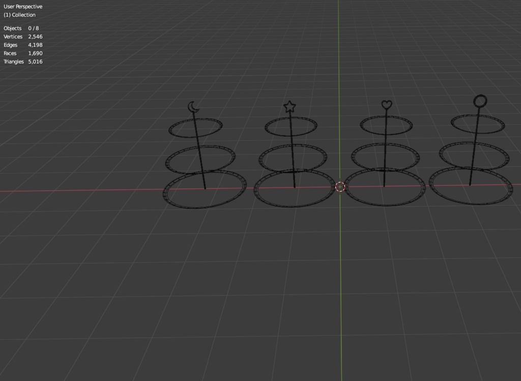 Pastel Sweet stands 4 styles