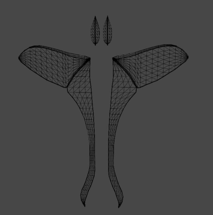 Lunar Moth Wings and Attenea