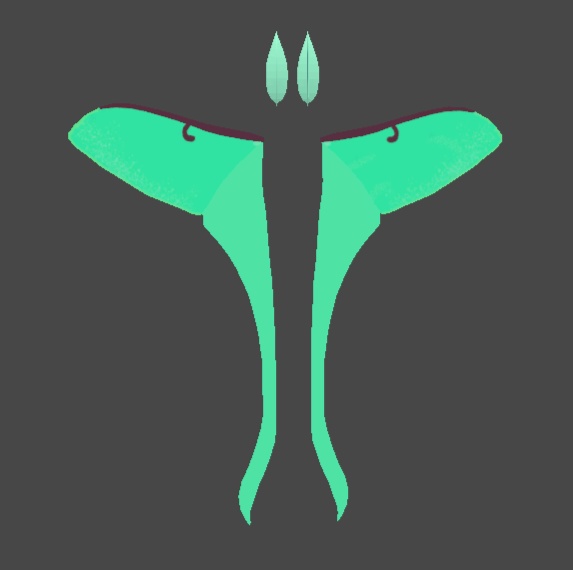 Lunar Moth Wings and Attenea