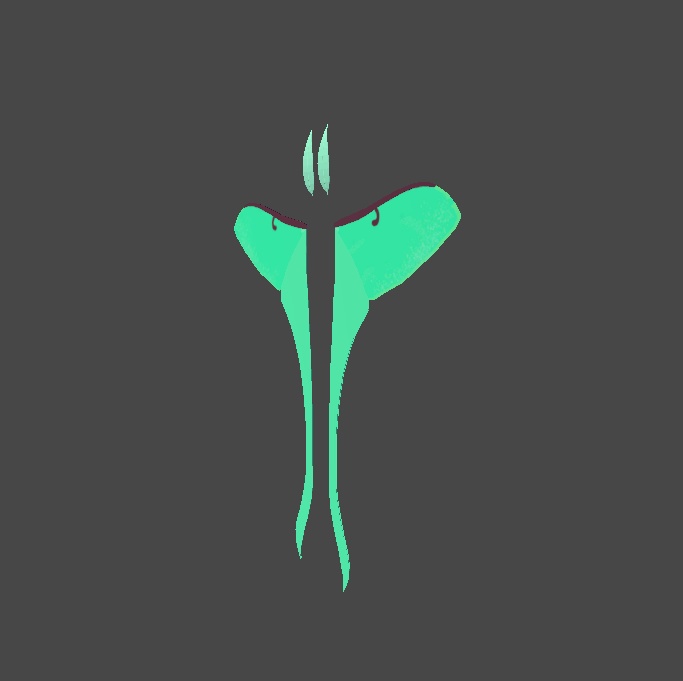 Lunar Moth Wings and Attenea