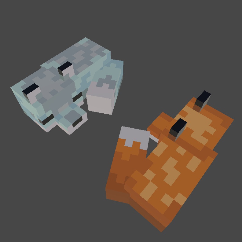 Minecraft Fox Plushies