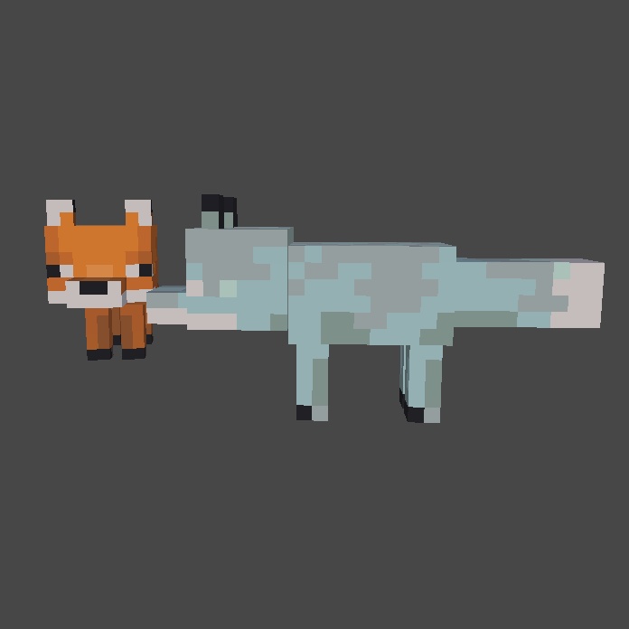 Minecraft Fox Plushies