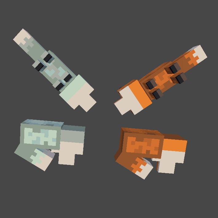 Minecraft Fox Plushies