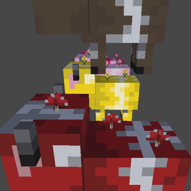 Minecraft Cow & Mooshroom Plushies