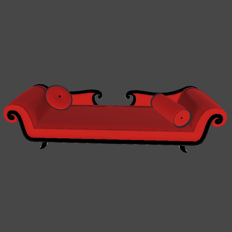 Victorian Sofas and Ruffle Pillows