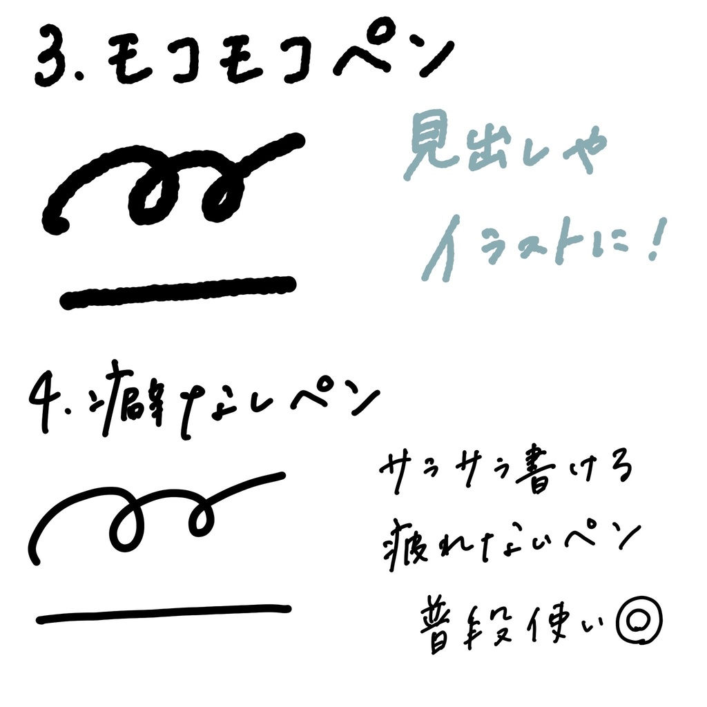 書くことに特化したブラシセット