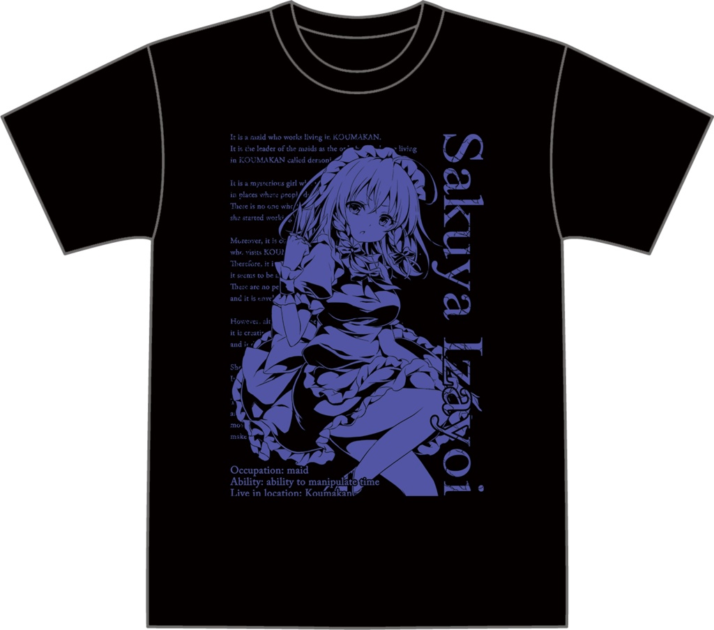 十六夜咲夜 B　Tシャツ