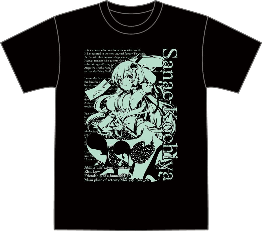 東風谷早苗　A　Tシャツ