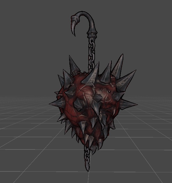 SweetGore スパイクハートピアス オリジナル3Dモデル