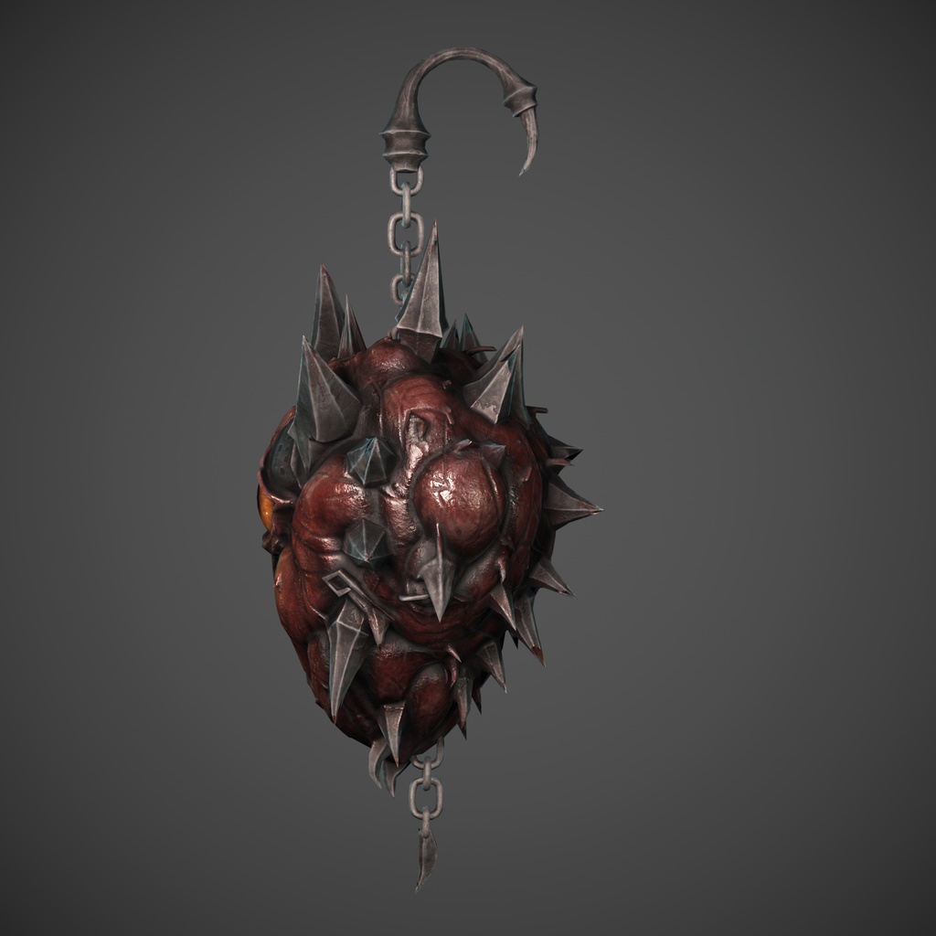 SweetGore スパイクハートピアス オリジナル3Dモデル