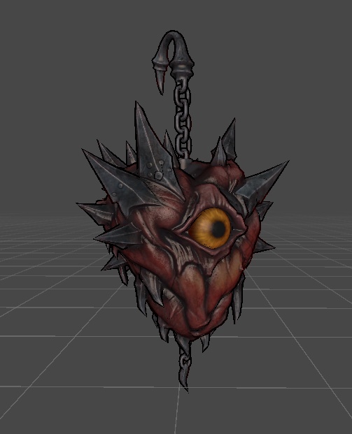 SweetGore スパイクハートピアス オリジナル3Dモデル