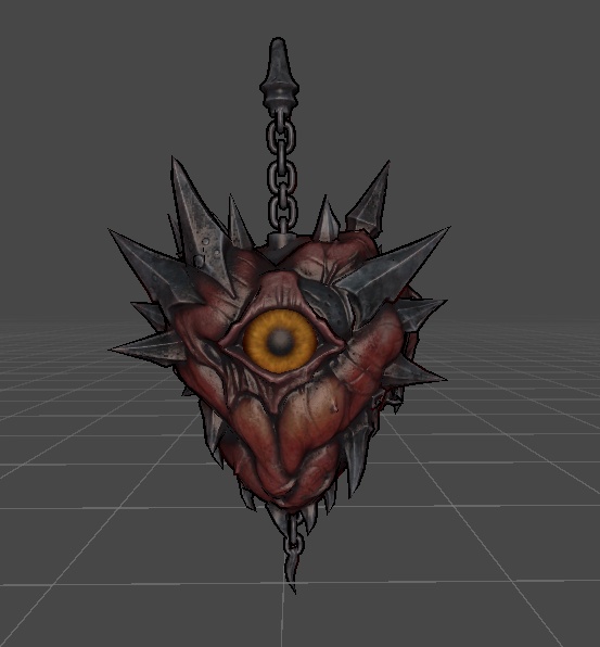 SweetGore スパイクハートピアス オリジナル3Dモデル